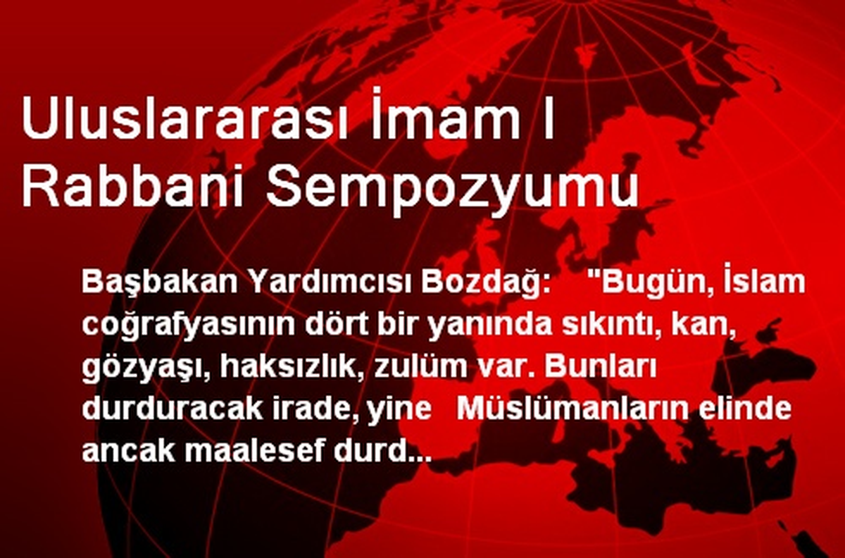 Uluslararası İmam I Rabbani Sempozyumu