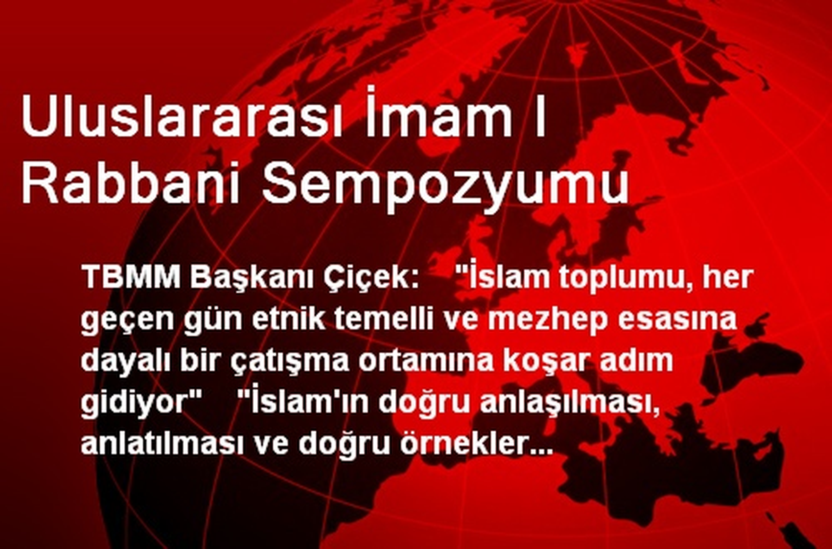 Uluslararası İmam I Rabbani Sempozyumu