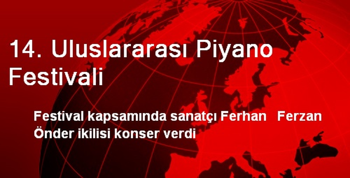 14. Uluslararası Piyano Festivali
