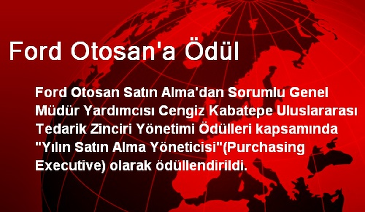 Ford Otosan\'a Ödül