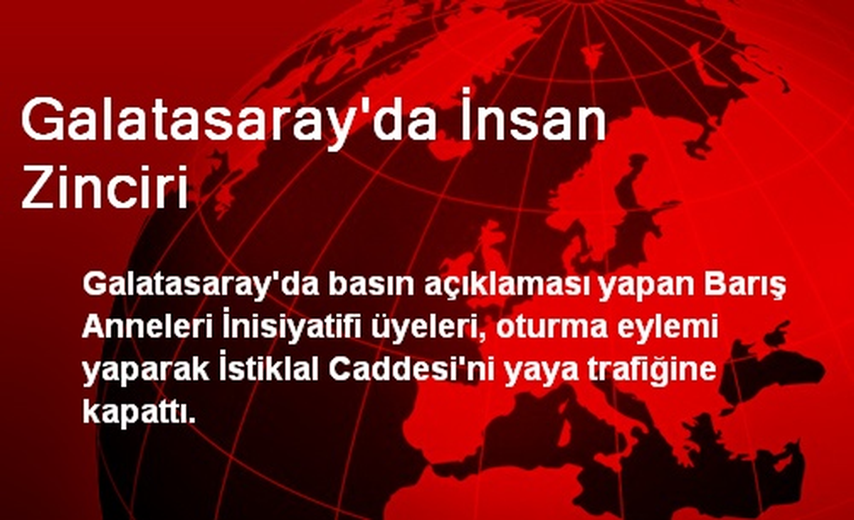 Galatasaray\'da İnsan Zinciri