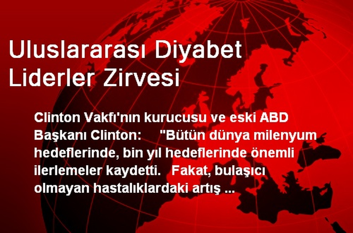 Uluslararası Diyabet Liderler Zirvesi