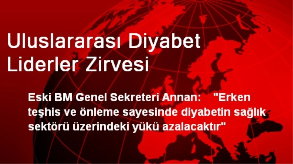 Uluslararası Diyabet Liderler Zirvesi