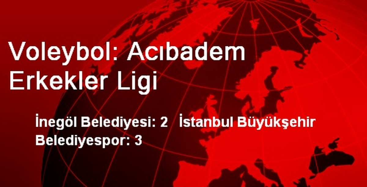 İnegöl Belediyesi: 2 İstanbul Büyükşehir Belediyespor: 3