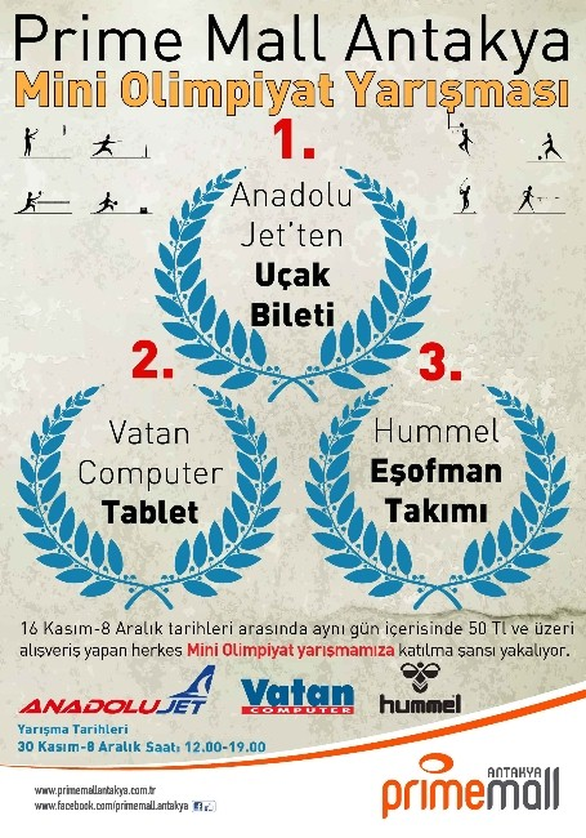 Prime Mall Antakya\'dan Bol Ödüllü Spor Turnuvası