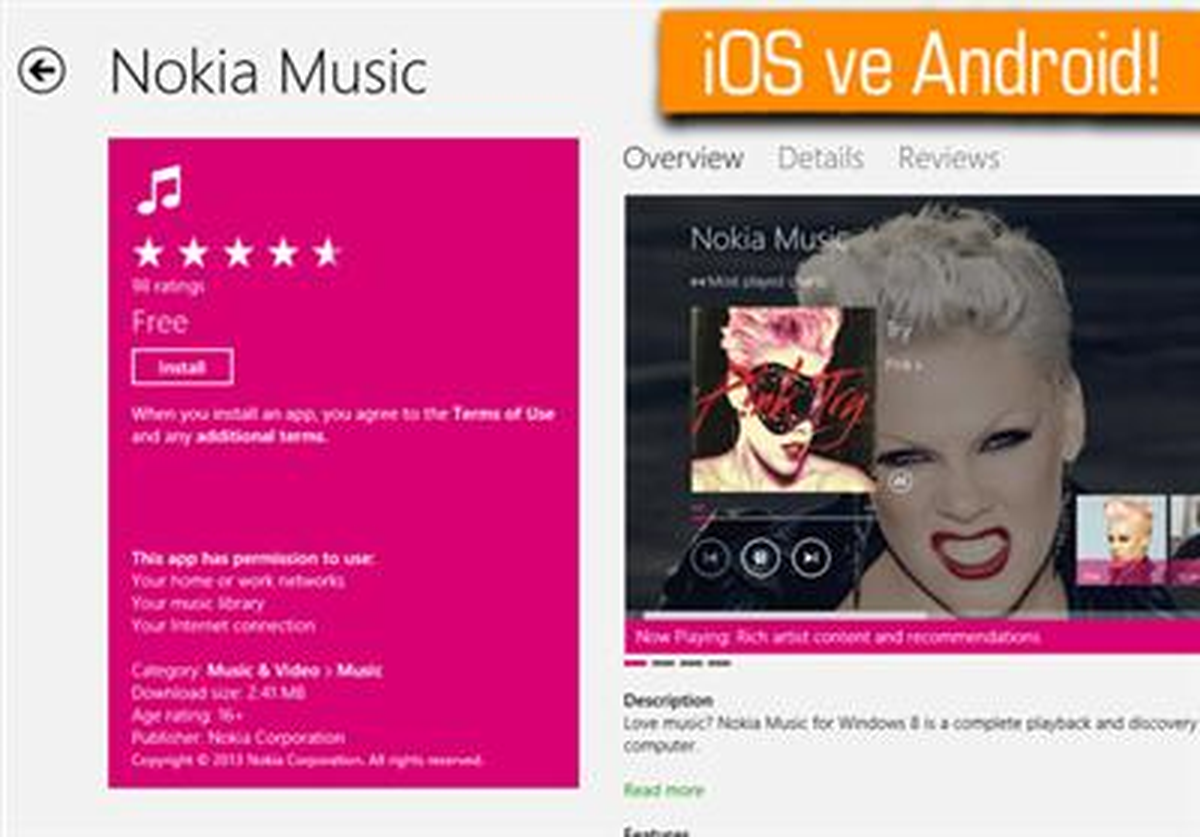 Nokia Music, İos ve Android\'e Geliyor
