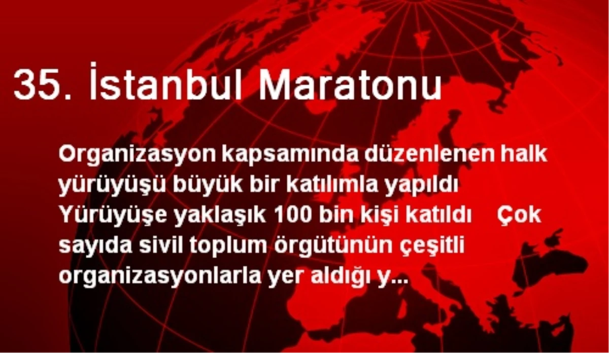 35. İstanbul Maratonu