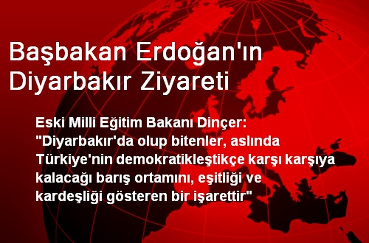 Başbakan Erdoğan\'ın Diyarbakır Ziyareti