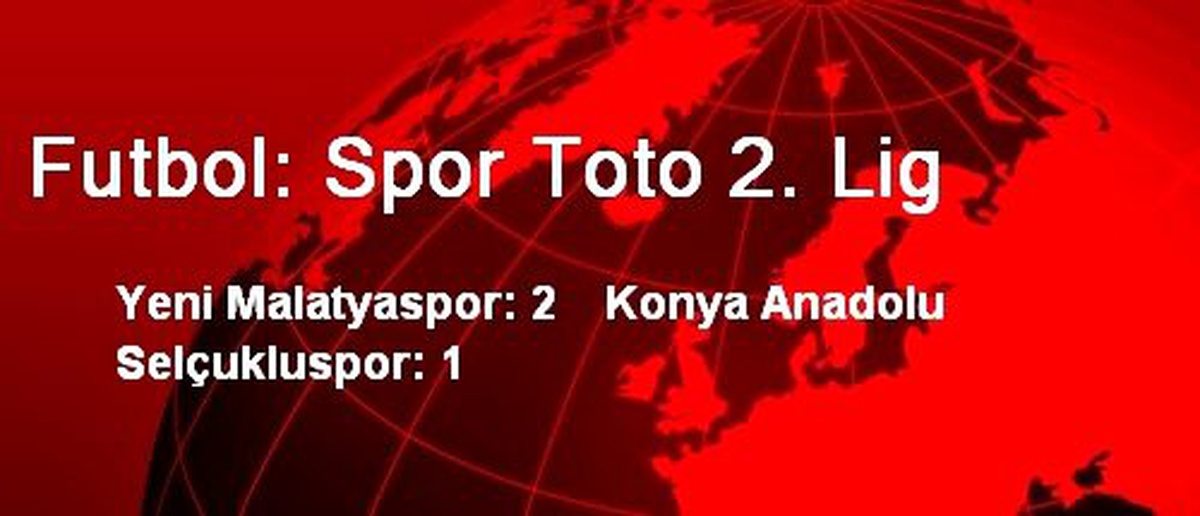 Futbol: Spor Toto 2. Lig