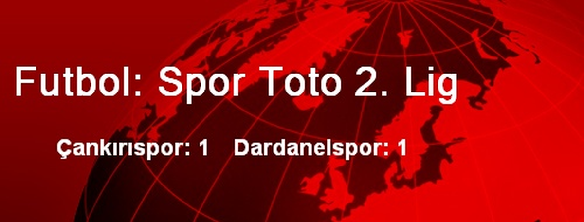 Futbol: Spor Toto 2. Lig