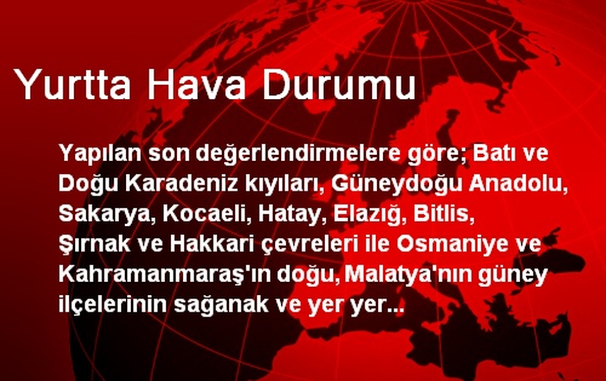 Yurtta Hava Durumu
