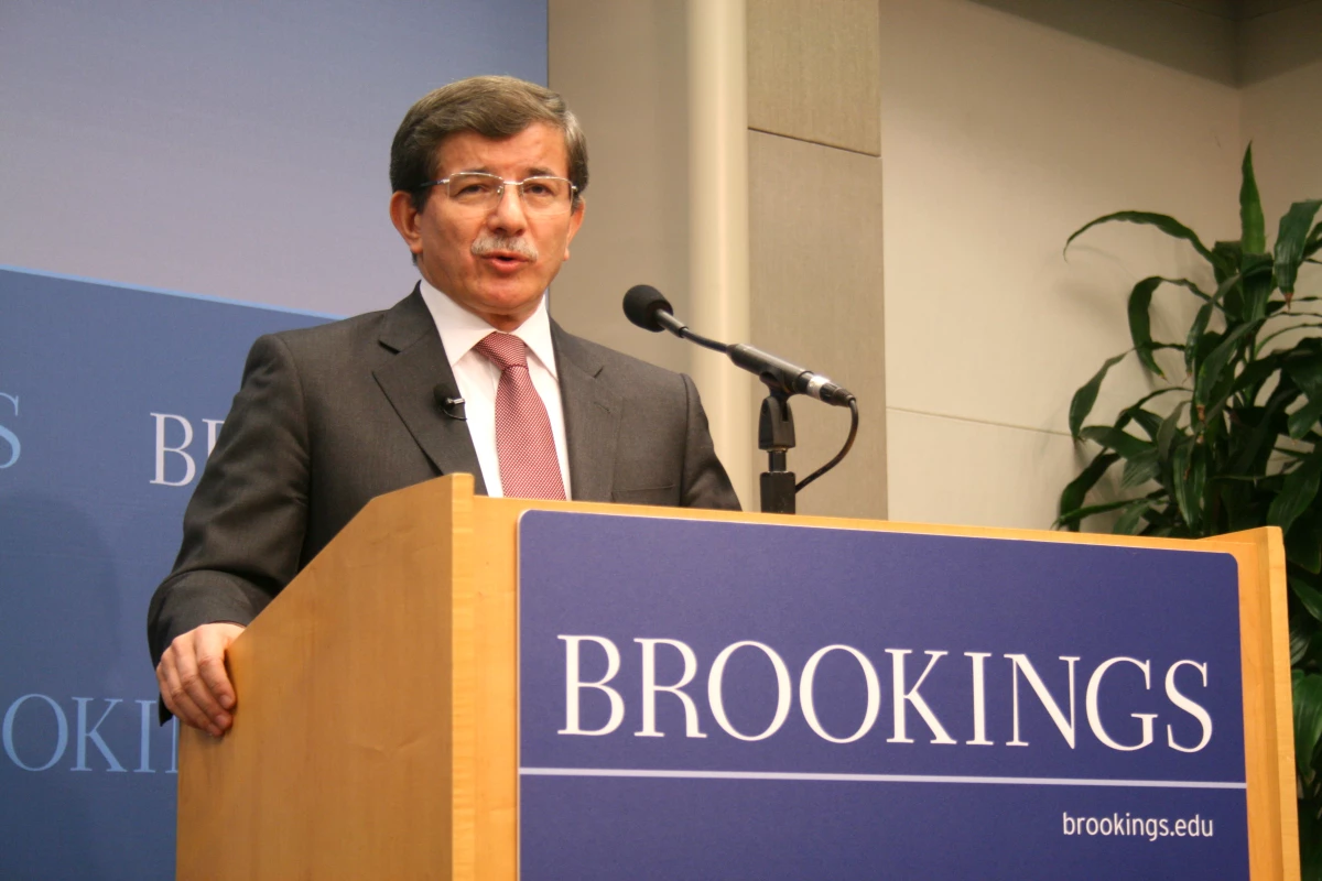 Davutoğlu, Brookings Enstitüsü\'nde konuştu