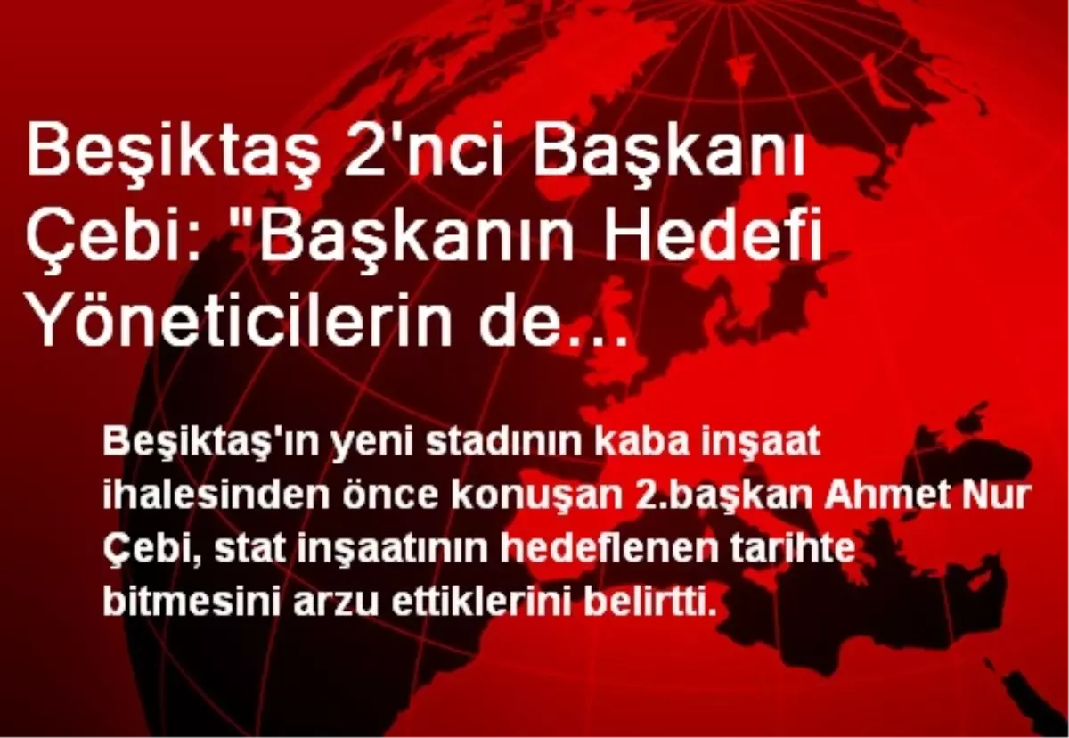 "Başkanın Hedefi Yöneticilerin de Hedefidir"