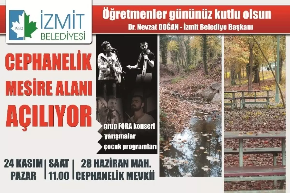 Cephanelik Mesire Alanı Piknikle Açılacak