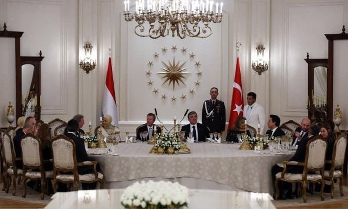 Cumhurbaşkanı Gül, Lüksemburg Büyük Dükü ve Düşesi Onuruna Akşam Yemeği Verdi