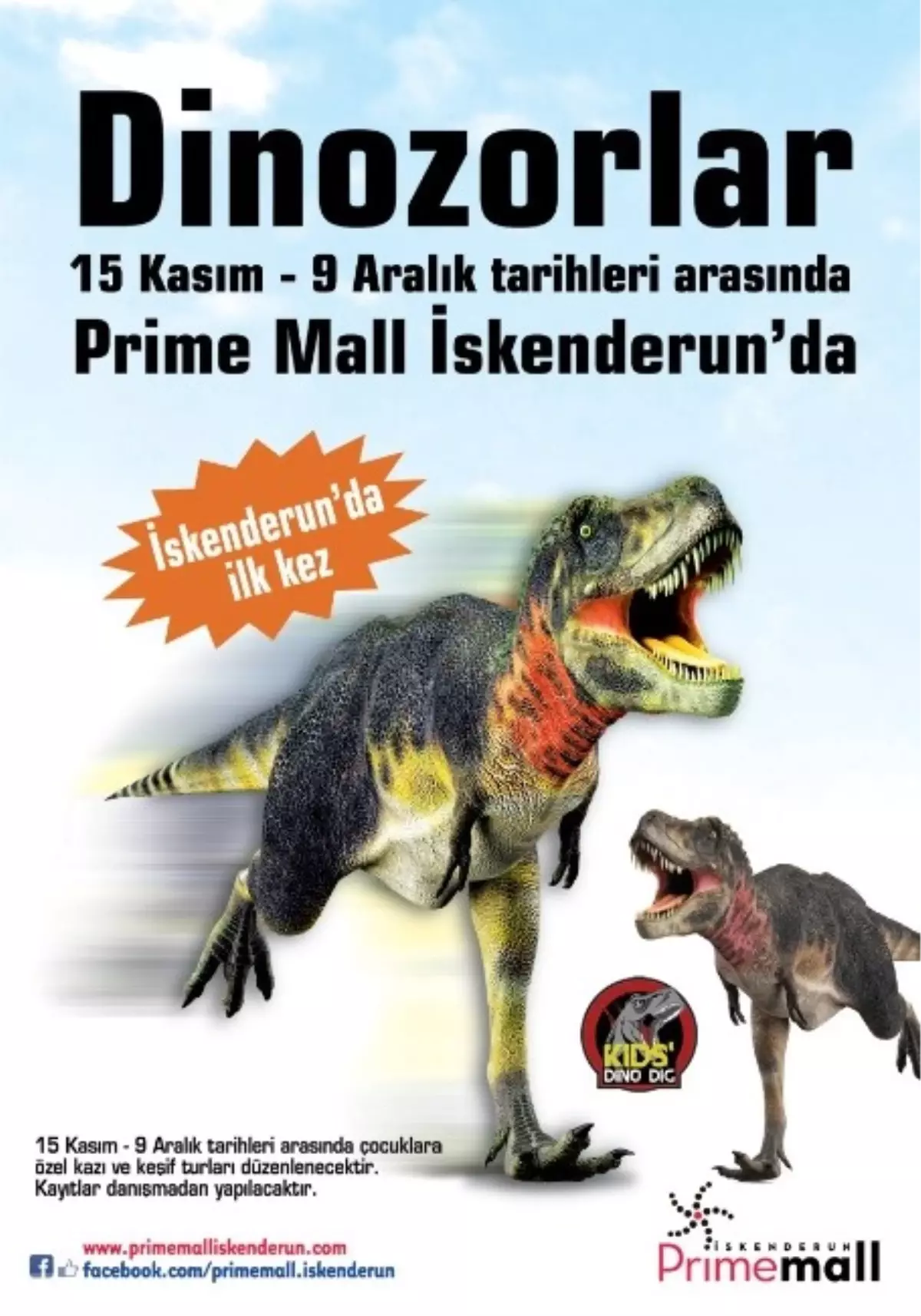 Dev Dinozorlar Prıme Mall İskenderun\'da