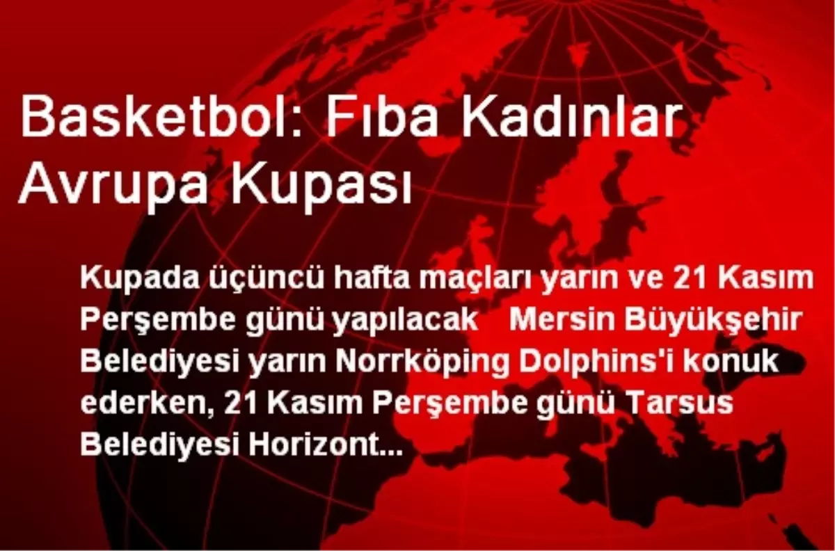 Basketbol: Fıba Kadınlar Avrupa Kupası