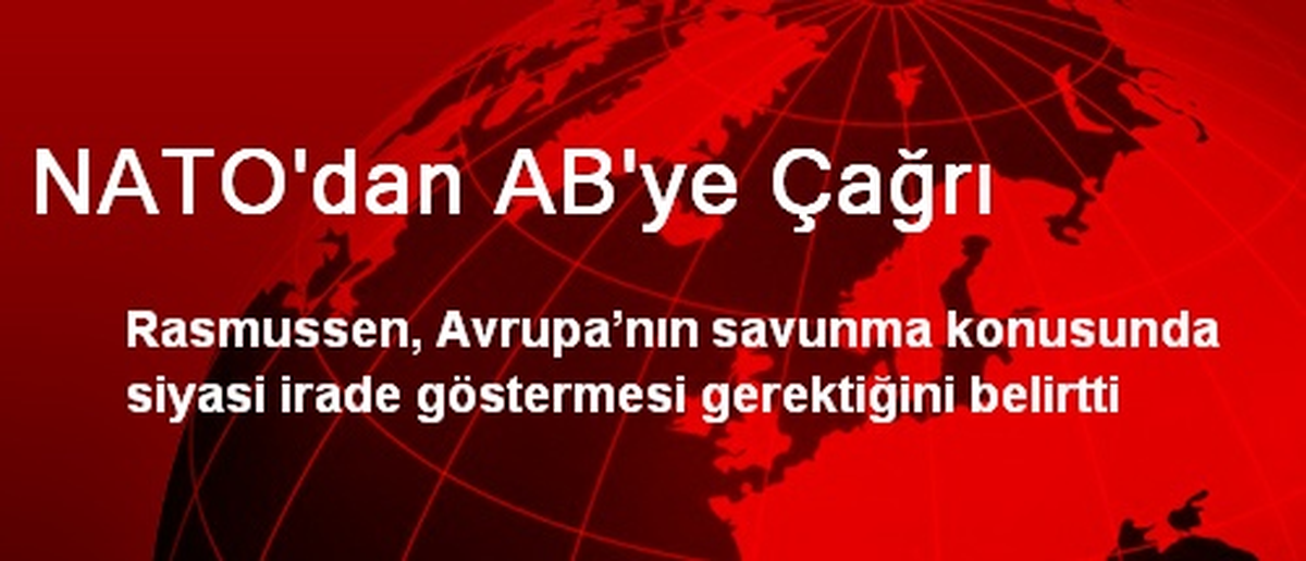 NATO\'dan AB\'ye Çağrı