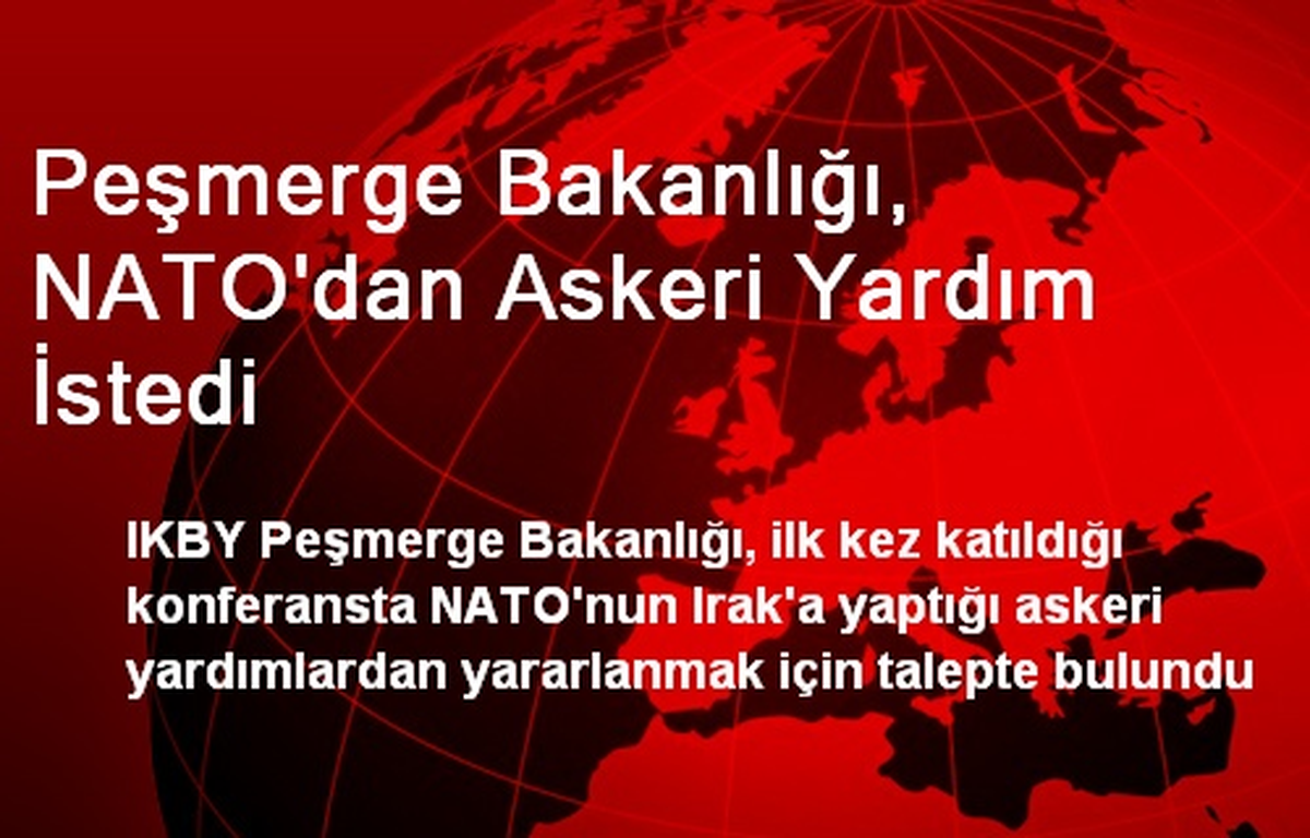 Peşmerge Bakanlığı, NATO\'dan Askeri Yardım İstedi