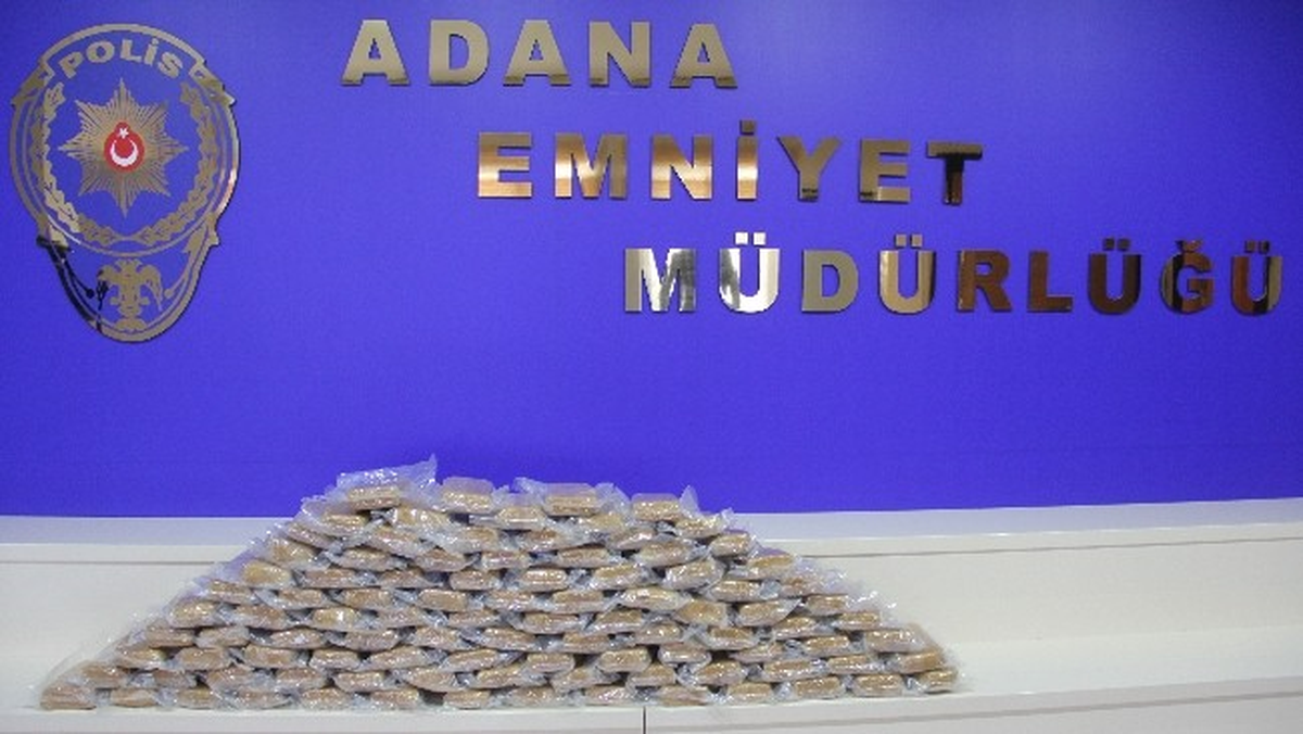 Adana\'da 52 Kilo Eroin Ele Geçirildi