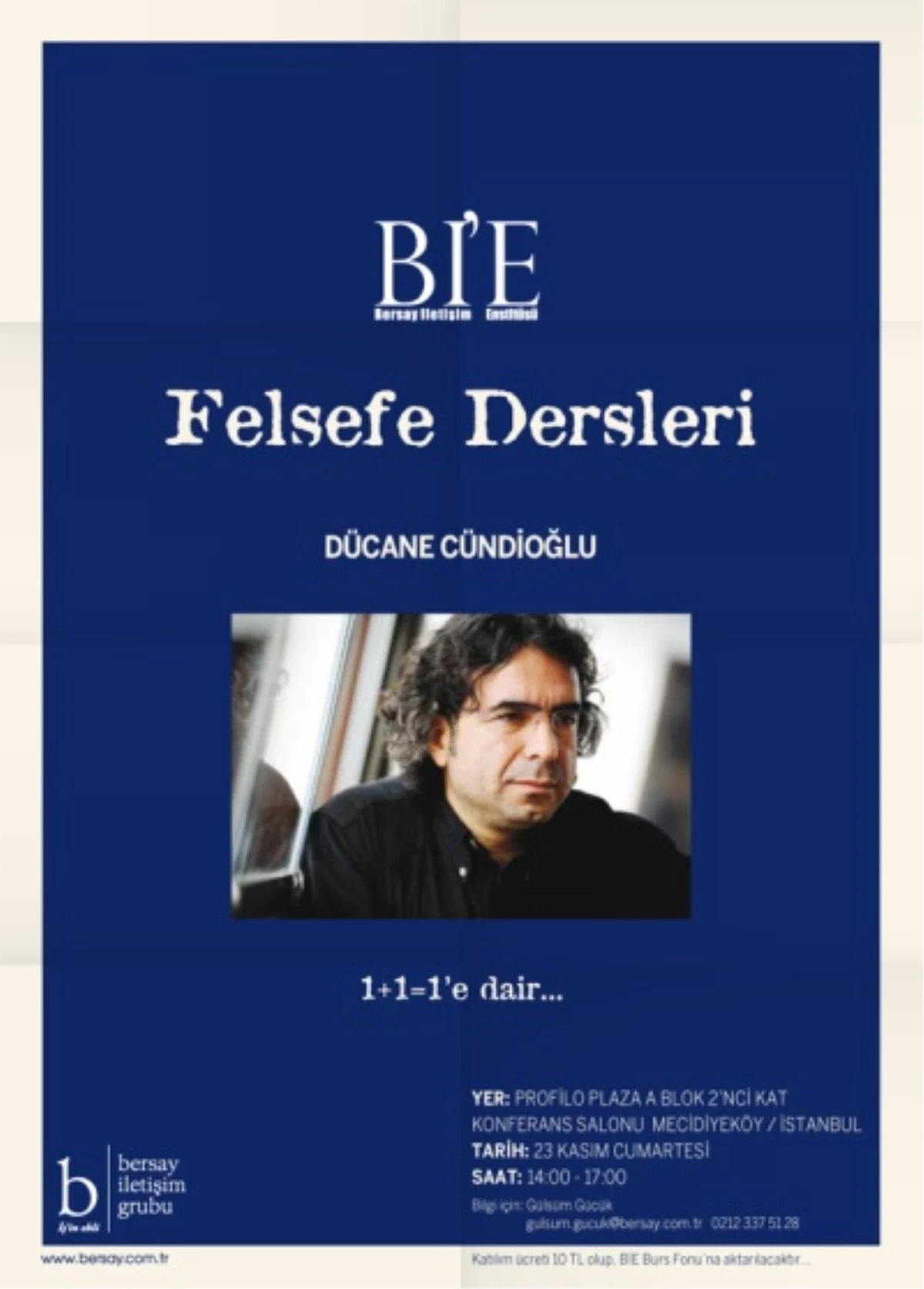 Dücane Cündioğlu\'ndan Bersay İletişim Enstitüsü\'nde Felsefe Dersleri