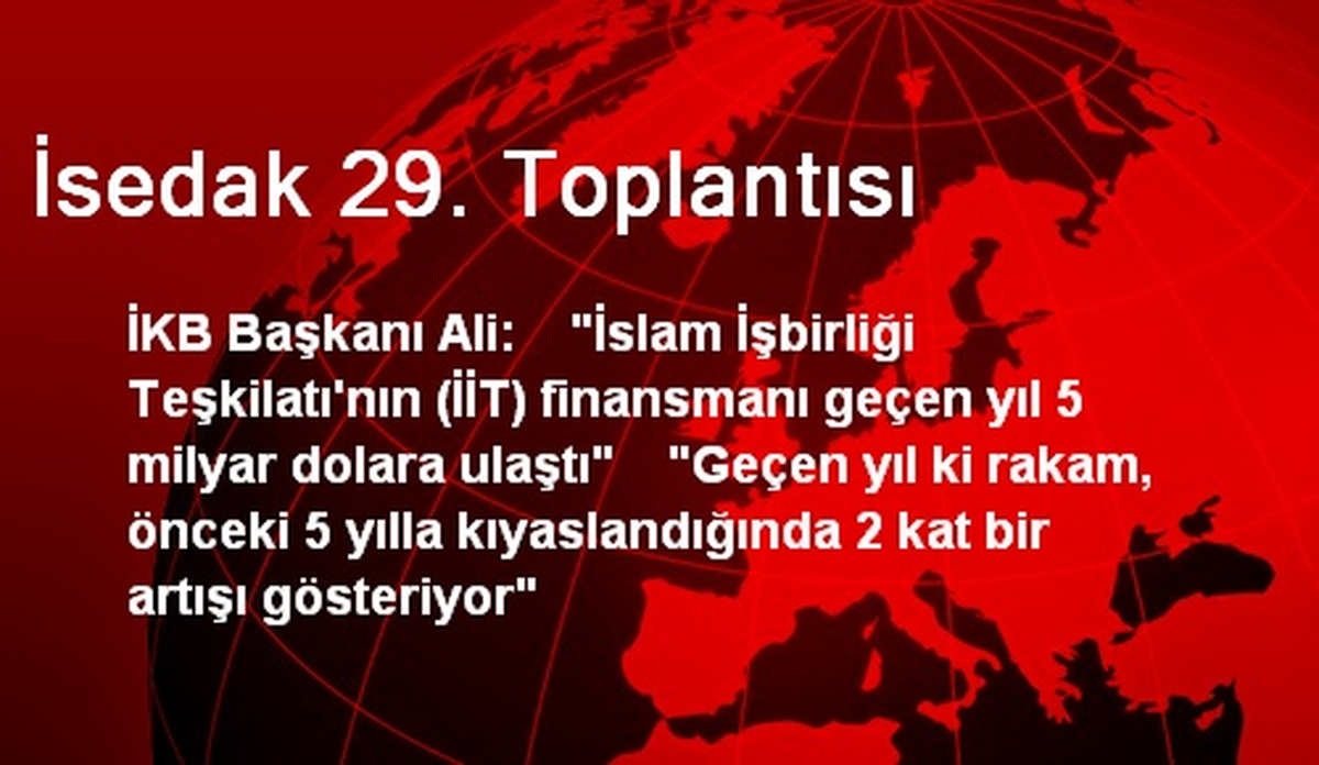 İsedak 29. Toplantısı