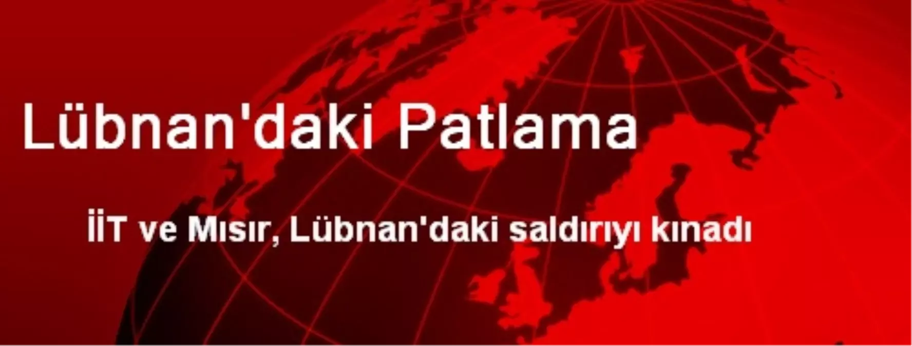 Lübnan\'daki Patlama