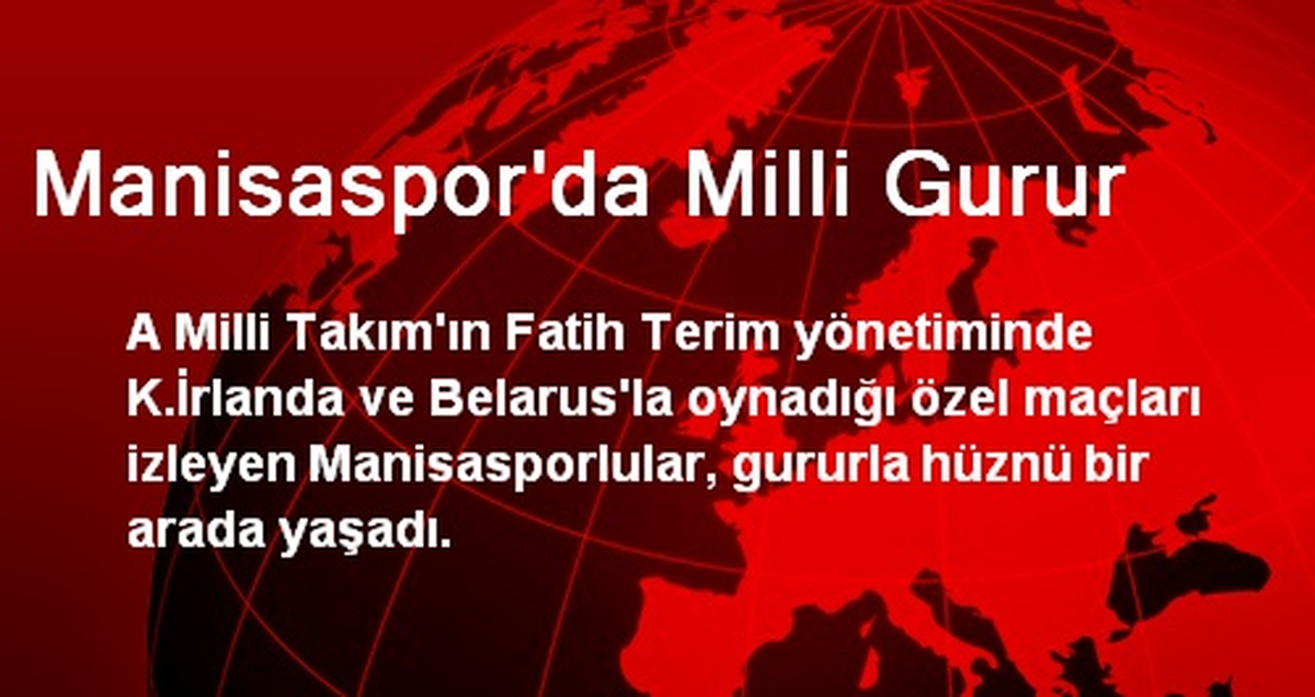 Manisaspor\'da Milli Gurur