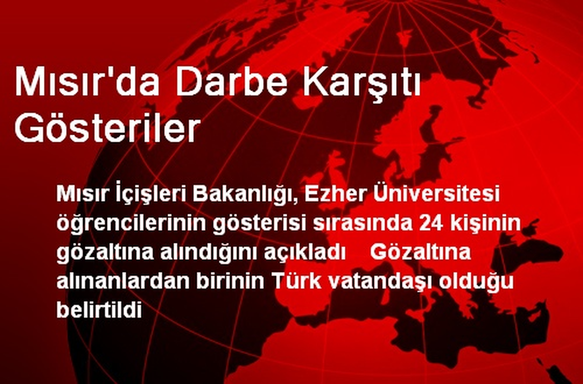 Mısır\'da Darbe Karşıtı Gösteriler