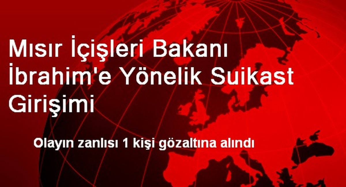 Mısır İçişleri Bakanına Suikast Zanlılarından Biri Yakalandı