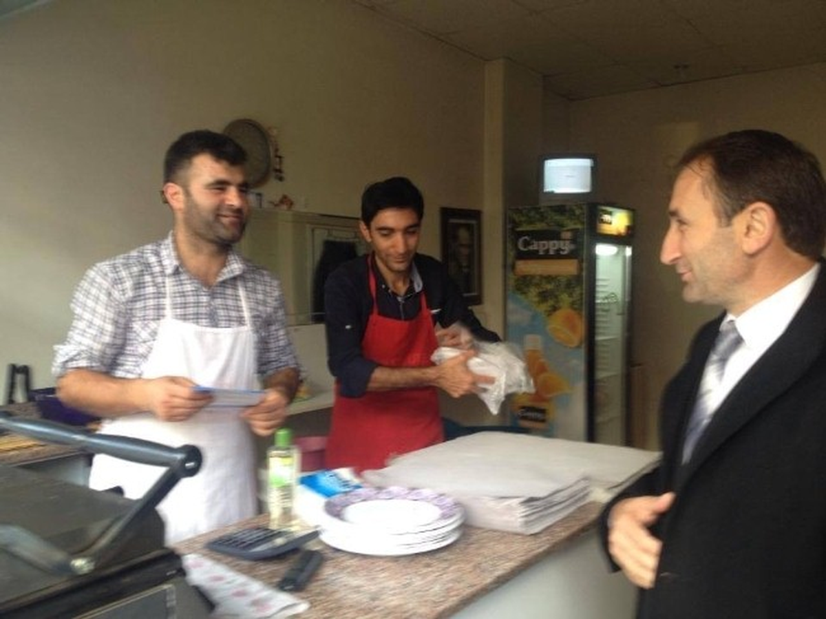 AK Parti\'li Yegin, Çerkezköy Esnafını Ziyaret Etti