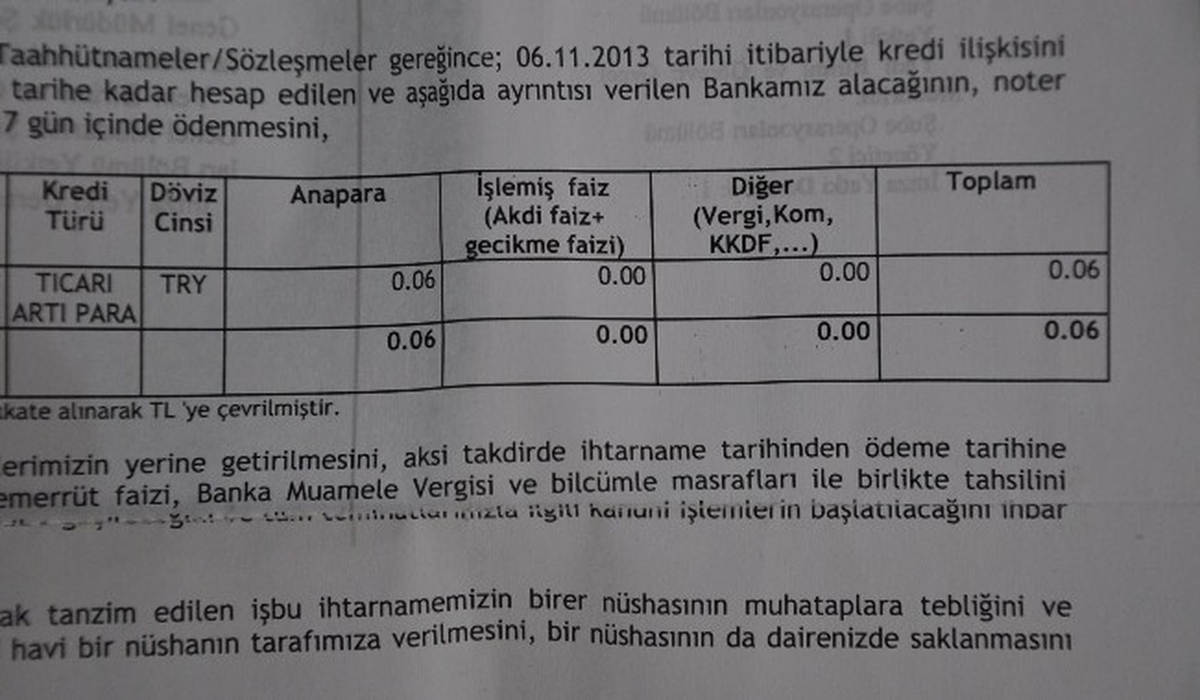 6 Kuruş İçin İcralık Oldu