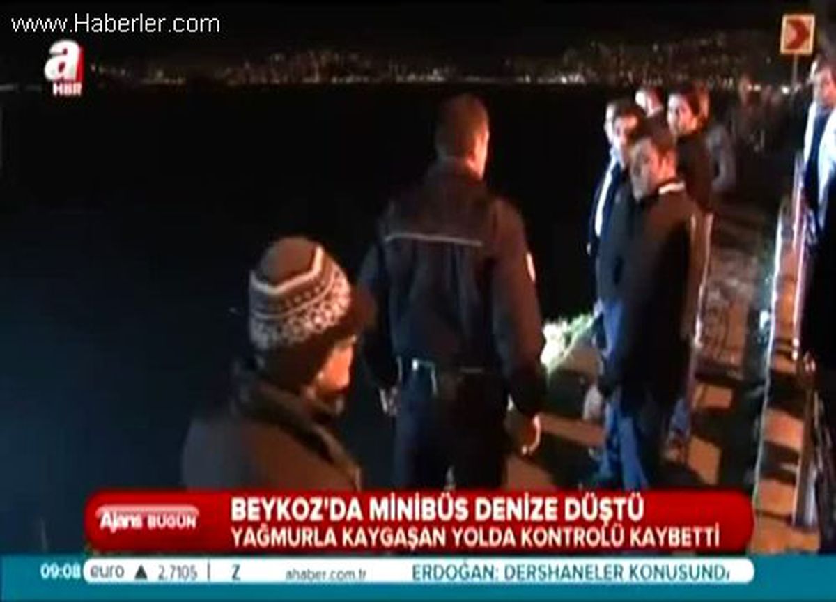 İstanbul\'da Mininüs Denize Uçtu