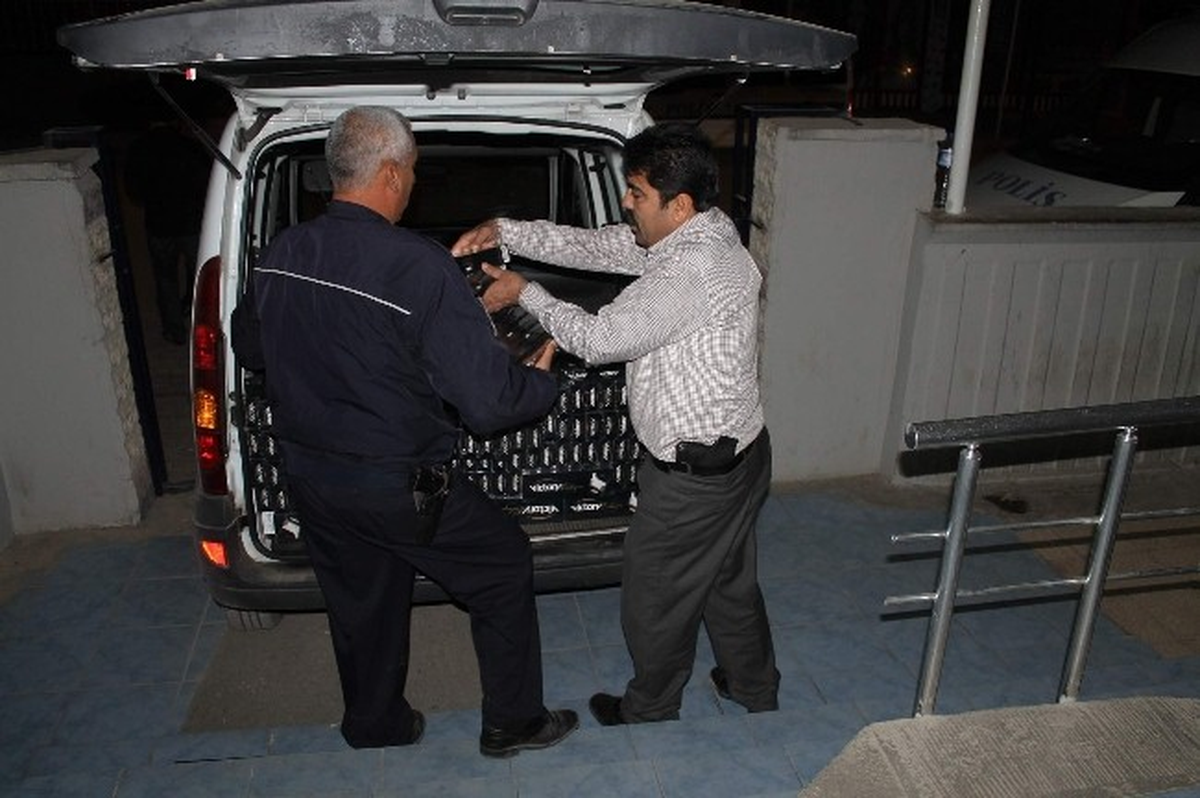 İslahiye\'de 8 Bin Paket Kaçak Sigara Ele Geçirildi
