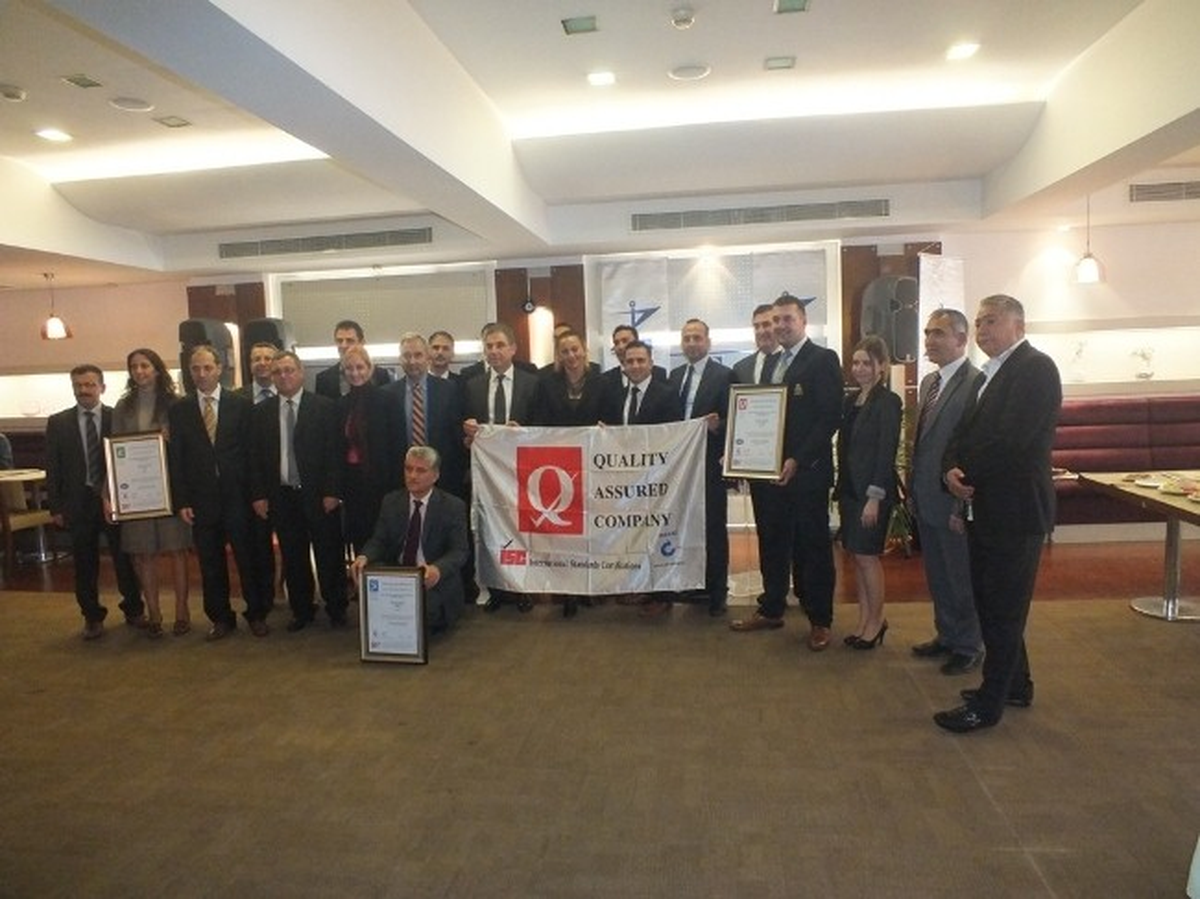 İzbaş Iso 9001: 2008 Kalite Yönetim Belgesini Aldı