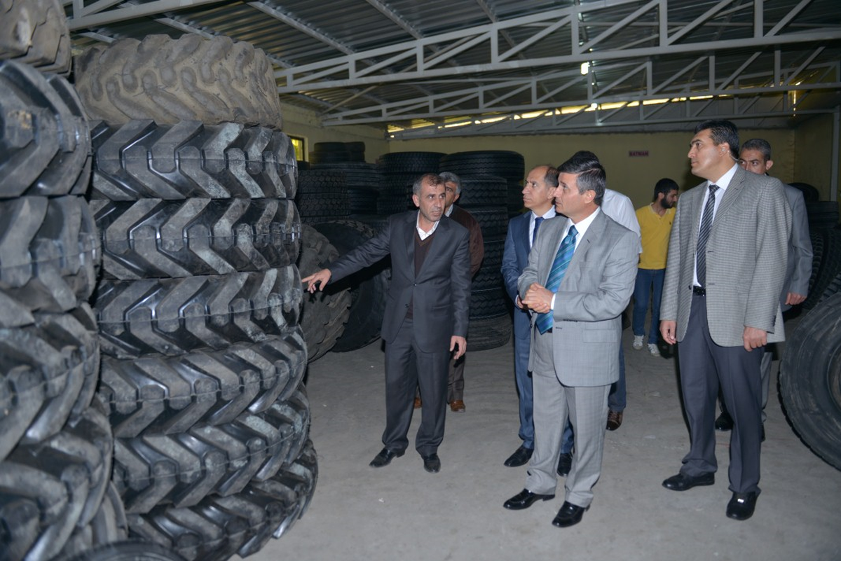Batman Valisi Arslan, Lastik Fabrikasını Gezdi
