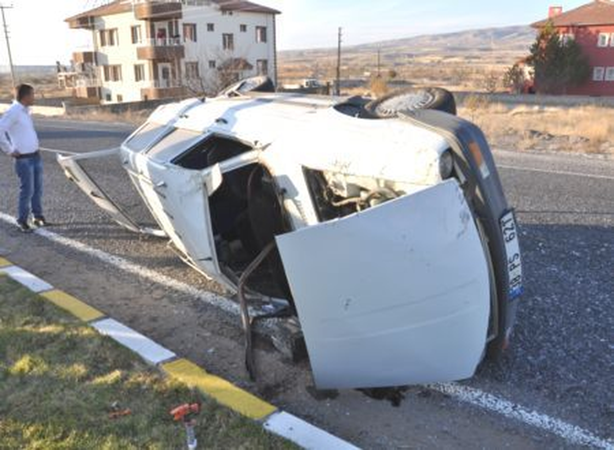 Otomobil Takla Attı: 1 Yaralı