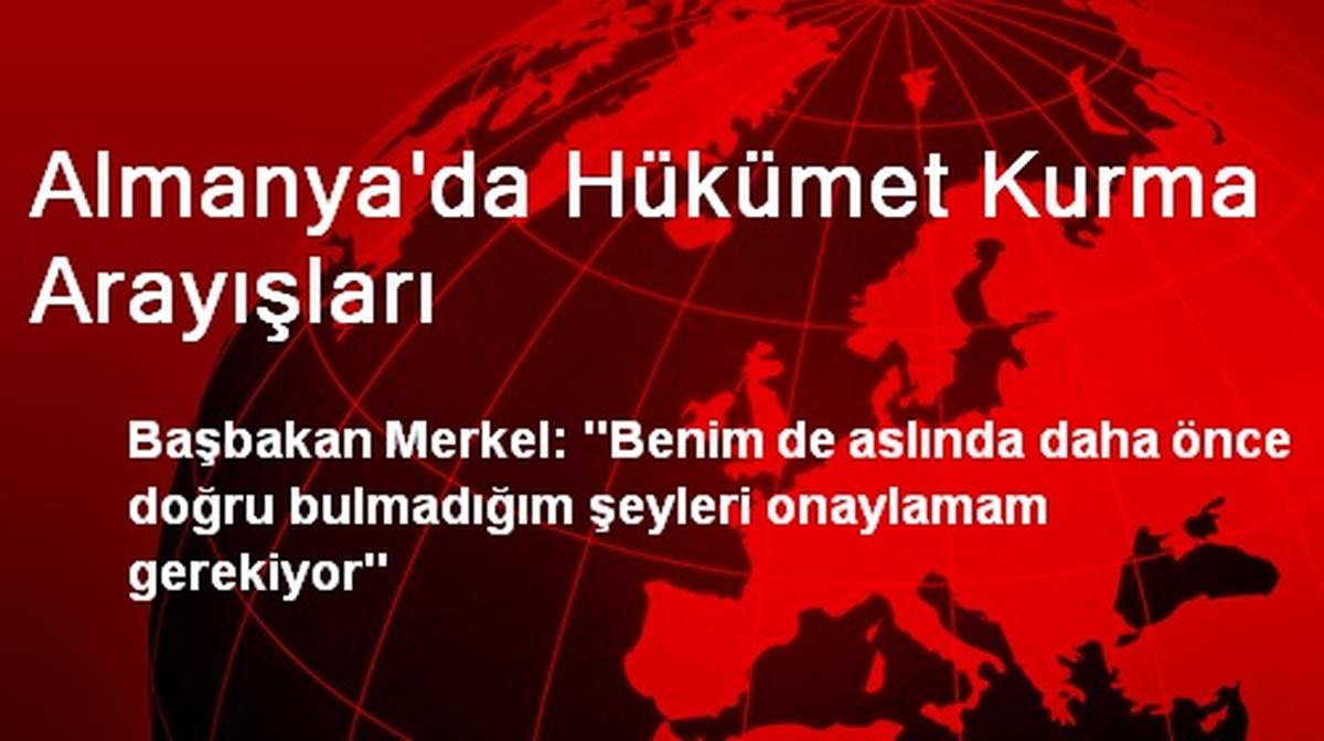 Almanya\'da Hükümet Kurma Arayışları