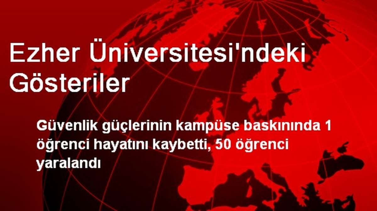 Ezher Üniversitesi\'ndeki Gösteriler