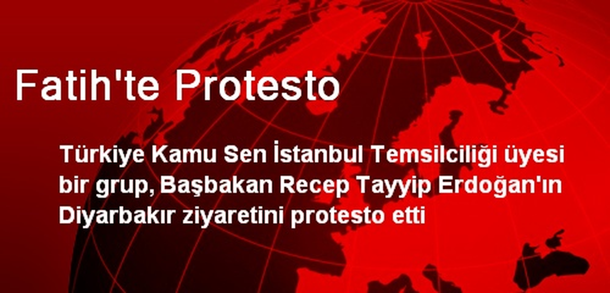 Fatih\'te Protesto