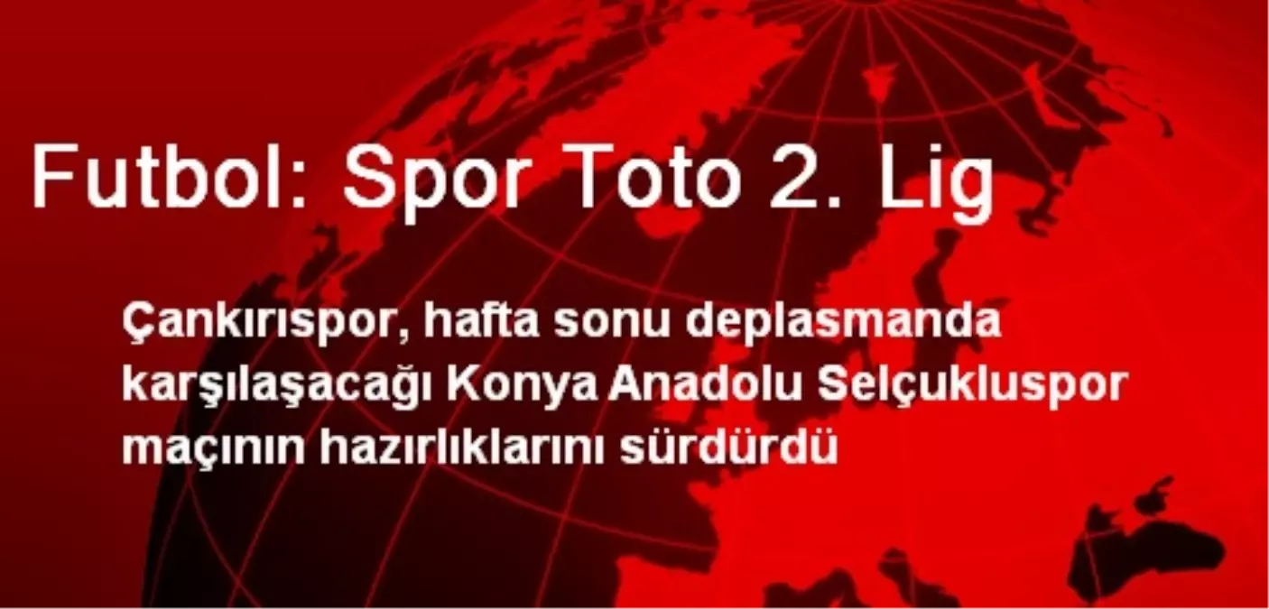 Futbol: Spor Toto 2. Lig