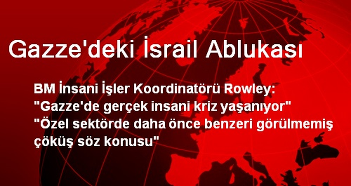 Gazze\'deki İsrail Ablukası