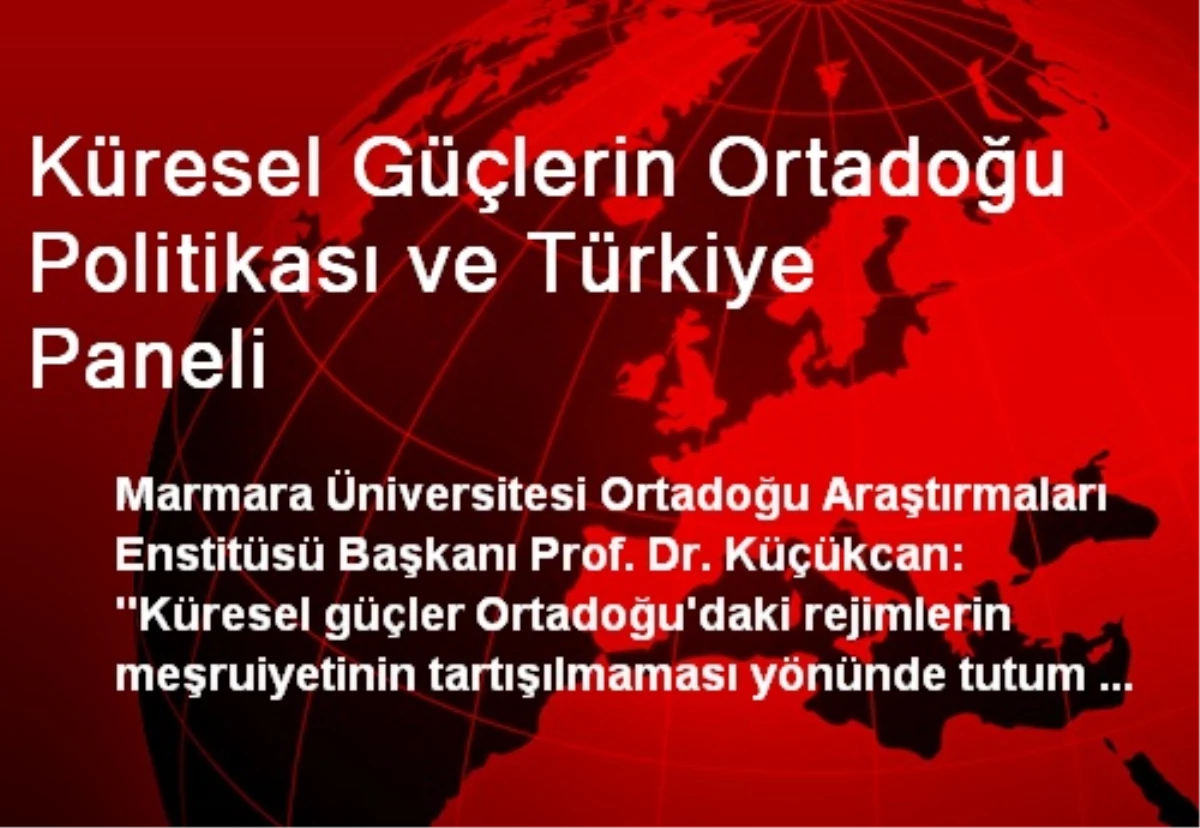 TGTV\'nin Düzenlediği Panelde Türkiye\'nin Siyaseti Konuşuldu