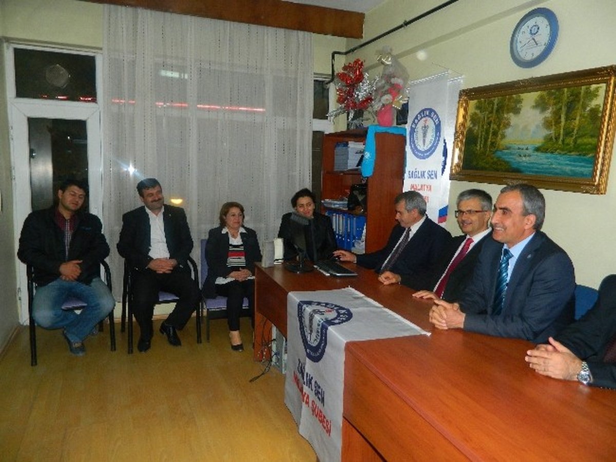 Prof. Dr. İbrahim Gezer\'den Sağlık Sen\'e Ziyaret