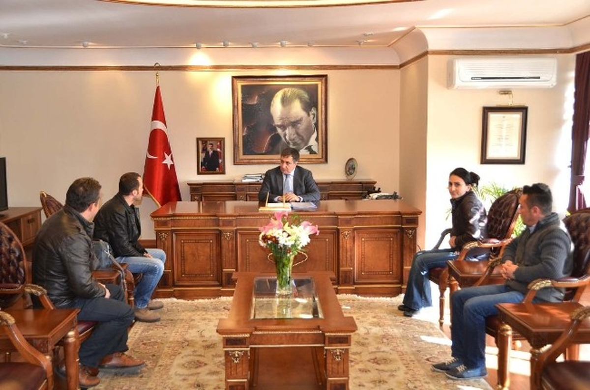 Karabük\'te Hastane Çalışanları, Vali Küçük\'ü Ziyaret Etti