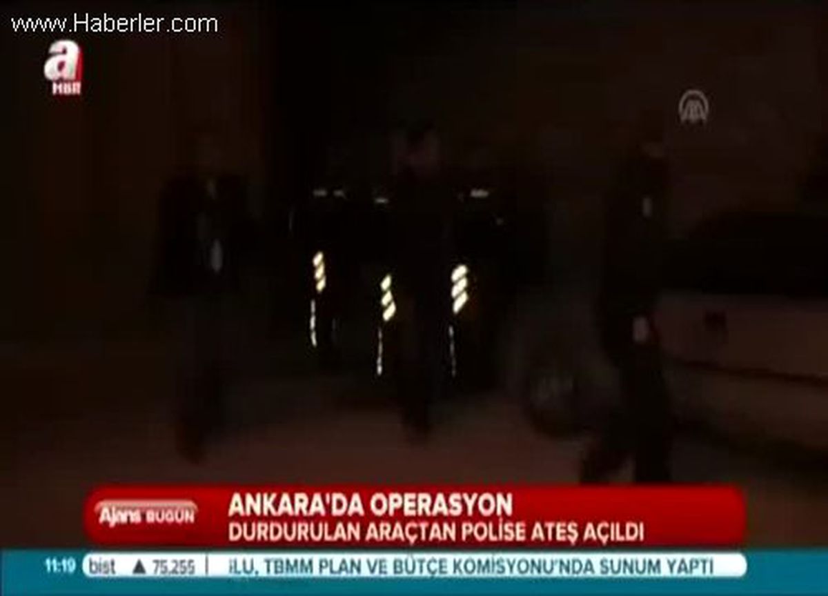 Ankara\'da Polis Vuruldu