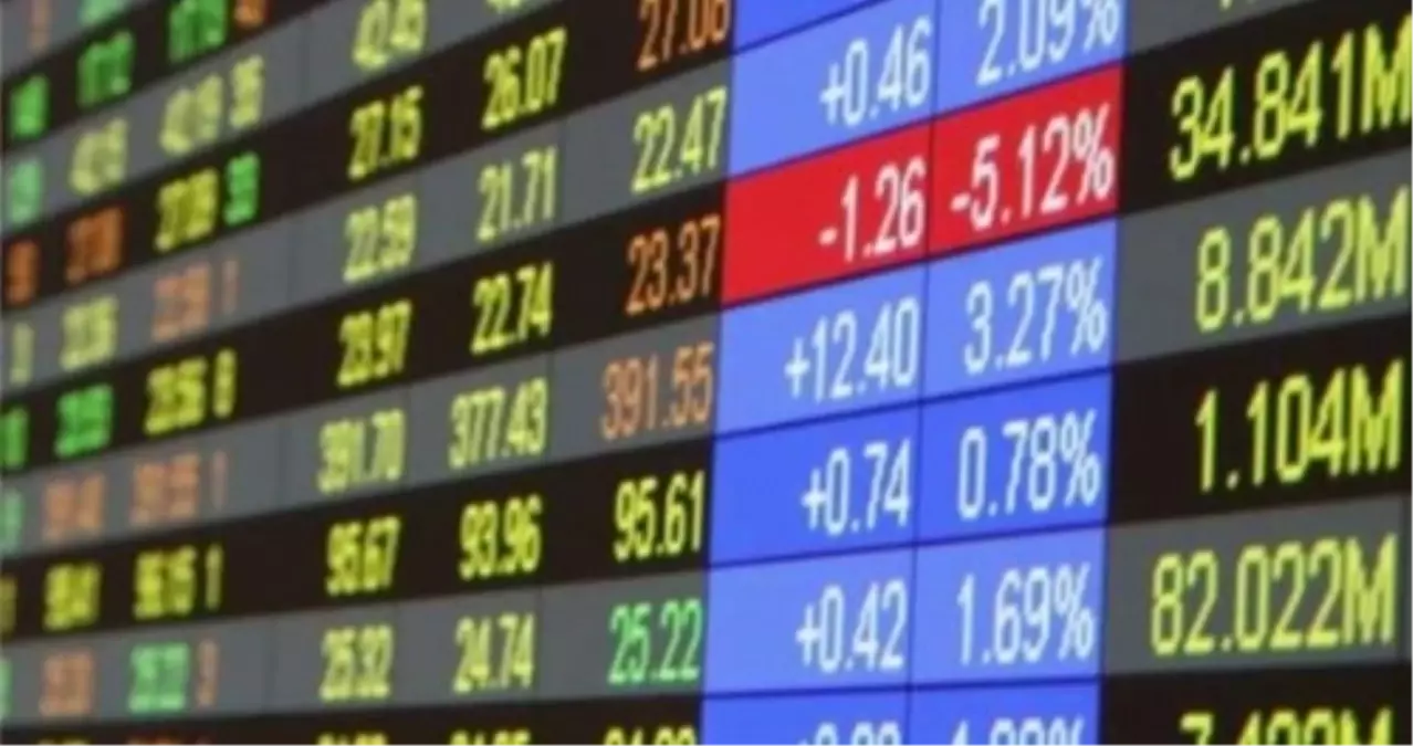 Borsada Birinci Seans Kapanış