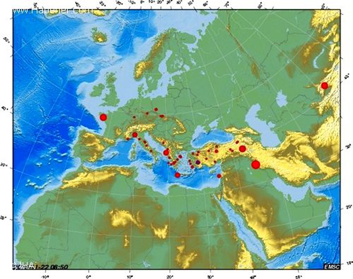 Girit Adasında 5,5 Büyüklüğünde Deprem Bekleniyor