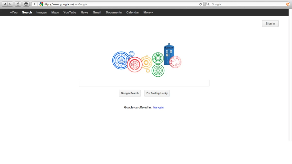 Google\'dan Doctor Who Doodle\'ı