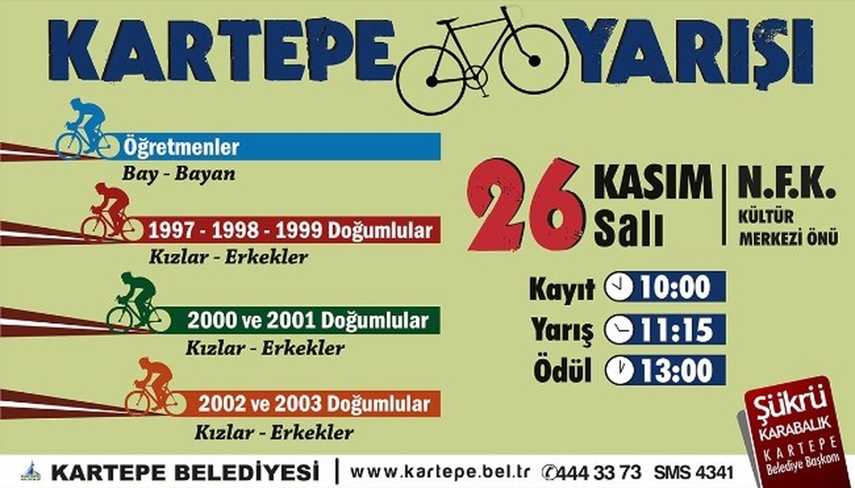 Kartepe\'de Bisiklet Yarışları